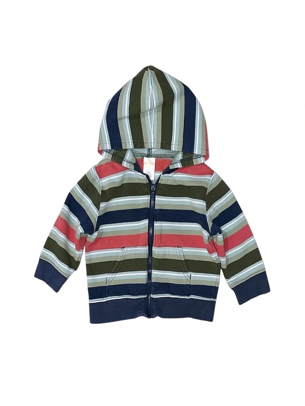 GYMBOREE Baby Boy Striped Full Zip Hoodie 12-24 Months